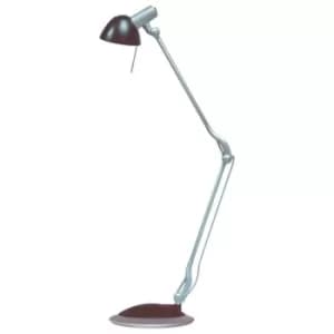 Linea Verdace Papagayo Desk Task Lamp White Silver