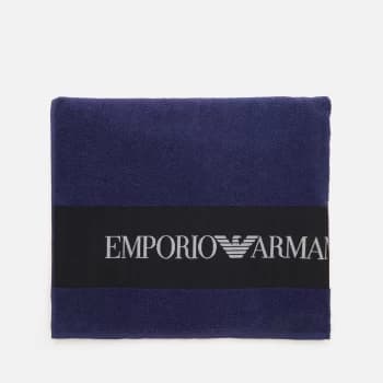 Emporio Armani Mens Bath Robe - Black - S