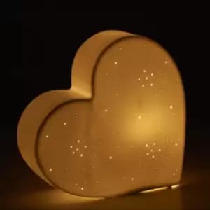 Premier Housewares Kids Ceramic Heart Night Light