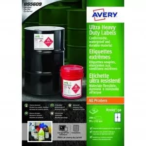 Avery B7169-50 Ultra Resistant Labels 50 sheets - 4 Labels per Sheet