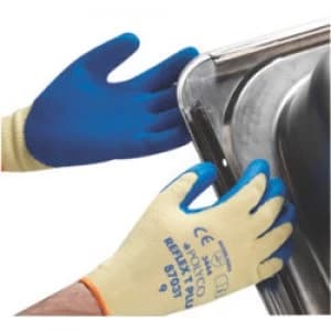 Polyco Gloves Latex Size 10 Blue Yellow