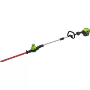 Greenworks GD60PHT51 510mm 60V Cordless Long Reach Hedge Trimmer