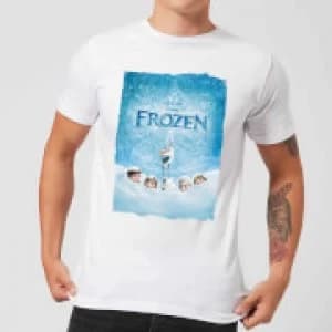 Disney Frozen Snow Poster Mens T-Shirt - White