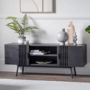 Crossland Grove Holshen Media Unit TV Stand Black