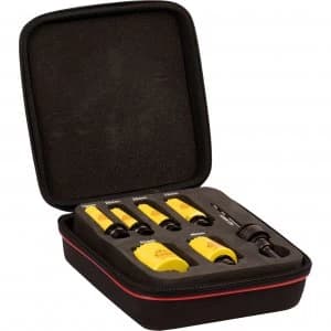 Starrett KFC06071 13 Piece Electricians Ultimate Hole Saw Set