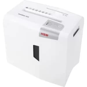 HSM shredstar S10 Document shredder Ribbon cut 6mm 18 l No. of pages (max.): 10 Safety level (document shredder) 2 Also shreds Paper clips, CDs, DVDs,