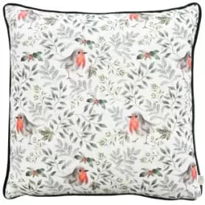 Festive Robin Repeat Cushion Bottle