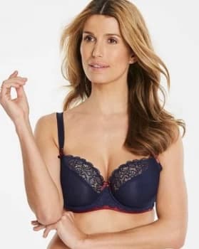 Curvy Kate Ellace Navy/Wine Balcony Bra