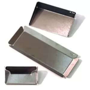 Techstyle Memo Stainless Steel Office Organiser Set / Pen Tray / Card Holder Silver