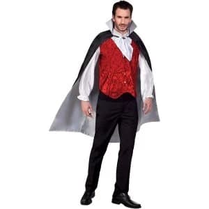 Reversible Vampire Cape with Collar