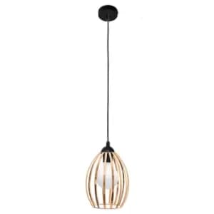 Dali Wire Frame Pendant Ceiling Light Copper, Black 18cm