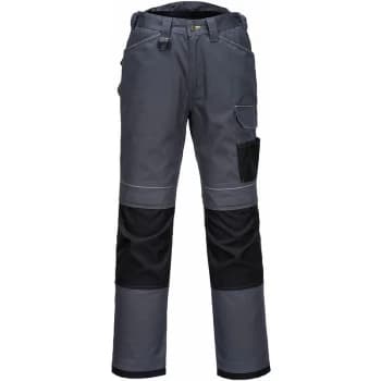 Portwest - T601 - Grey/Black 30 Regular PW3 Work Trousers Combat Cargo Pants