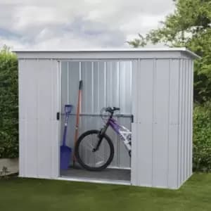 Yardmaster Store All No Floor Metal Pent Shed 10 x 4ft