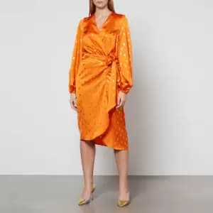 Never Fully Dressed Patterned Midi Vienna Dress - L