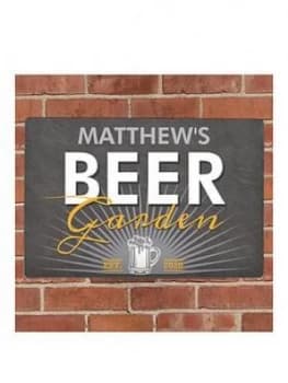 Personalised "Beer Garden" Metal Plaque