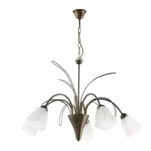Onli Antea 5 Light Multi Arm Pendant Ceiling Light, Meteorite