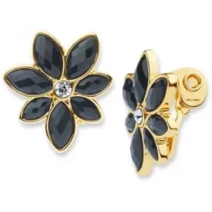 Ladies Anne Klein Gold Plated Holiday Scene Clip On Earrings