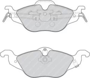 Ferodo FDB1293 Brake Pad Set Front Axle Premier Car