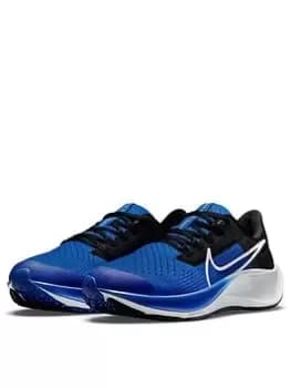 Nike Air Zoom Pegasus 38 Junior Running Trainer - Blue/White, Size 4