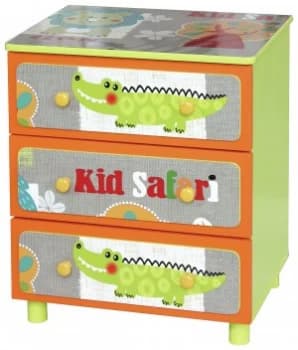 Liberty House Safari 3 Drawer Cabinet.