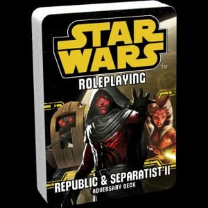 Star Wars Roleplaying Republic and Separatists 2 Adversary Deck
