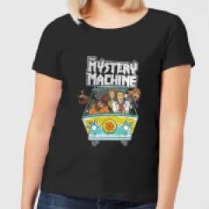 Scooby Doo Mystery Machine Heavy Metal Womens T-Shirt - Black