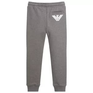 EA7 Boys' Train Logo Series Tape Sweatpants - Grey - 12 Years