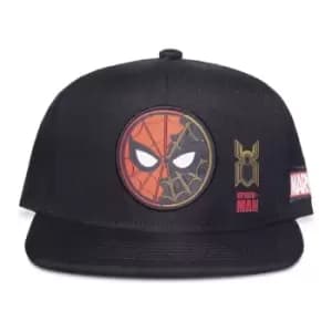 MARVEL COMICS Spider-man: No Way Home Two Tone Badge Tie Dye Kid's Snapback Baseball Cap, Boy, Black (SB365510SPN)
