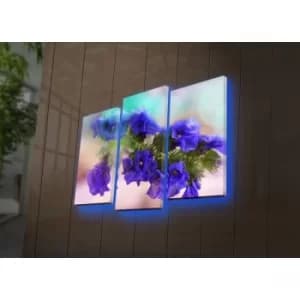 3PATDACT-20 Multicolor Decorative LED Lighted Canvas Painting (3 Pieces)