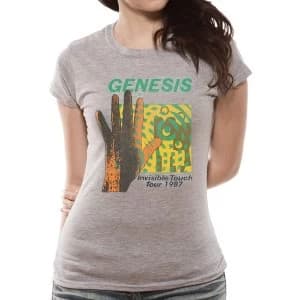 Genesis - Invisible Touch Womens X-Large T-Shirt - Grey