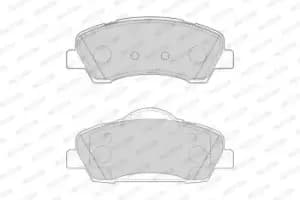 Ferodo FDB4823 Brake Pad Set Front Axle Premier Car