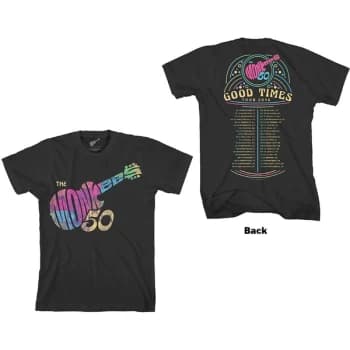 The Monkees - Guitar Discography Unisex Large T-Shirt - Black