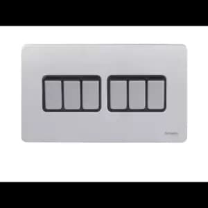 Schneider USFP 16AX 6G 2W Switched Black Insert Stainless Steel - GU1462BSS