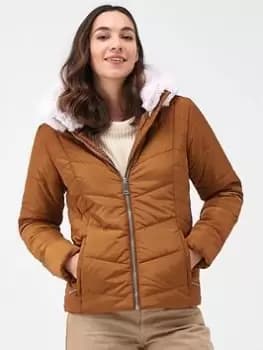 Regatta Giovanna Fletcher - Wildrose Padded Jacket - Brown, Size 12, Women