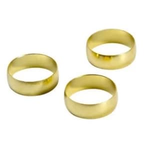 Plumbsure Brass Compression Olive Pack of 3