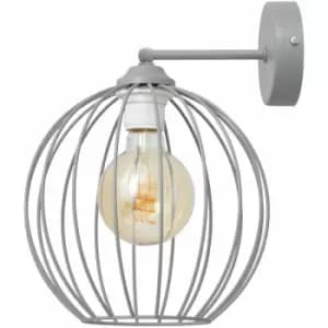 Helam Mercure Wall Lamp Grey 26cm