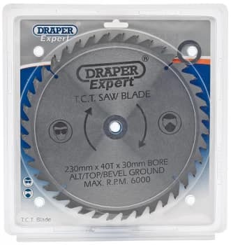 Draper Expert TCT Saw Blade 230X30mmx40T 9481