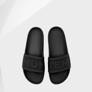 Hunter Womens Original Lightweight Moulded Sliders - Black - UK 3