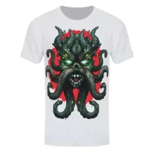 Grindstore Mens Cosmic Octopus T-Shirt (M) (White)