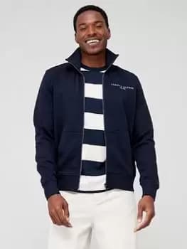 Tommy Hilfiger Logo Zip Through Sweat Jacket - Navy Size M Men