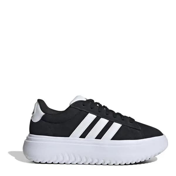 adidas Court Platform Suede - Black 4
