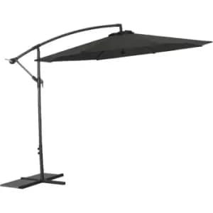Sturdi Round 3m Aluminium Cantilever Parasol (base not included) - Grey