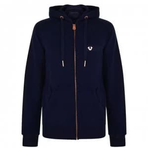 True Religion Logo Hoodie - Navy/Gold SMU