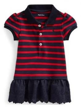 Ralph Lauren Baby Girls Short Sleeve Stripe Polo