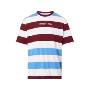 Tommy Jeans Tjm Skater Serif Stripe Tee - White