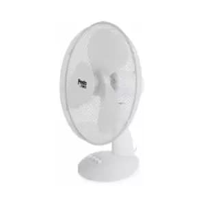 Presto 16" OSCILLATING ELECTRIC DESK FAN 3 SPEED SILENT PORTABLE Home Office