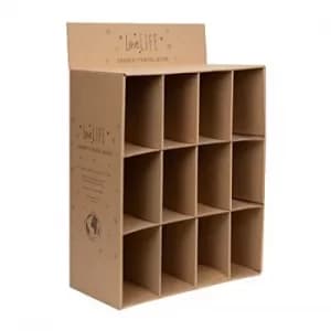 Love Life Cardboard Display Stand for 24 Bamboo Travel Mugs