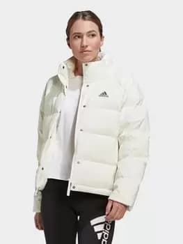 adidas Helionic Relaxed Down Jacket, Black, Size L, Women
