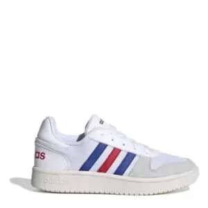 adidas Hoops 2.0 Juniors Trainers - White
