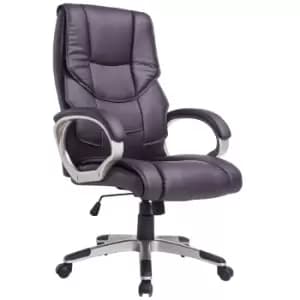 Solstice Hetz PU Leather Executive Office Chair - Brown